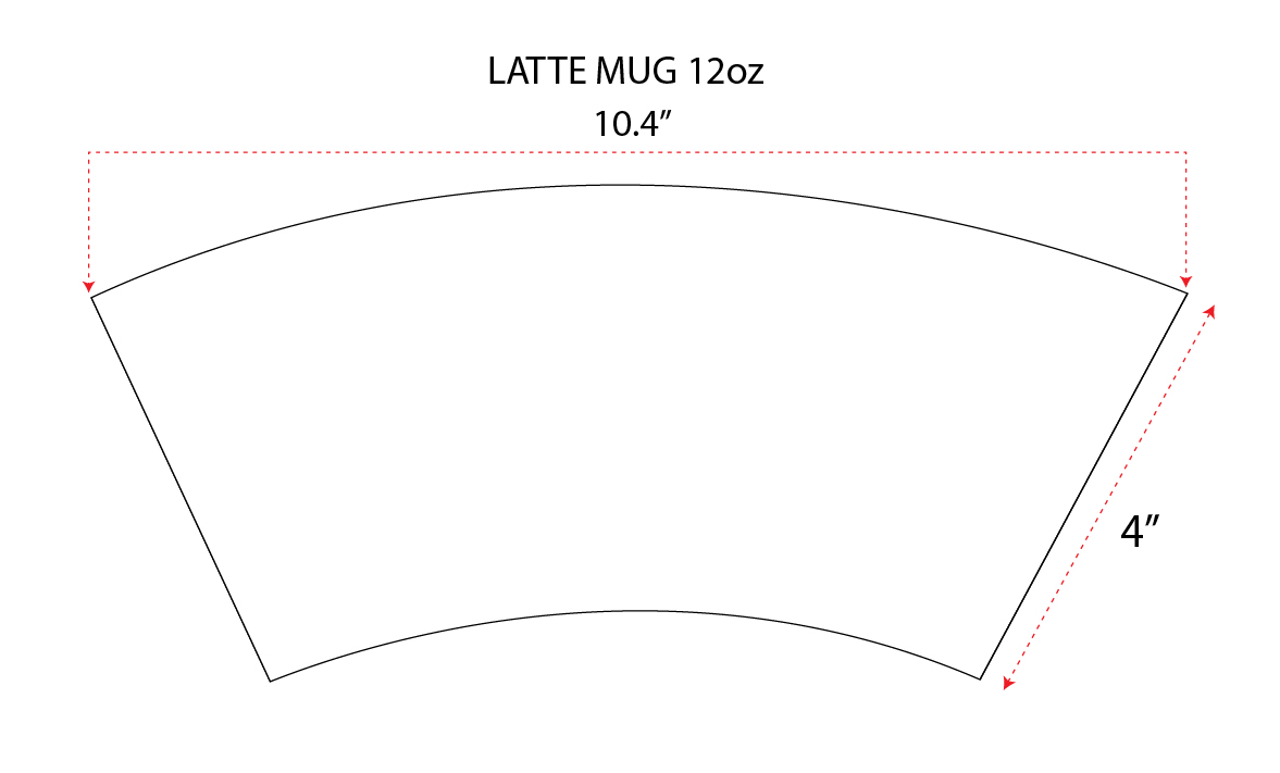 11 oz latte mug sublimation template size
