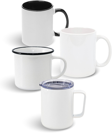 HPN ORCA Premium 11 oz. Black Sublimation Ceramic Mug with White Patch