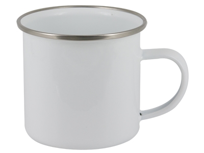 12 oz Camper Enamel Cup - Black Rim – Blank Sublimation Mugs